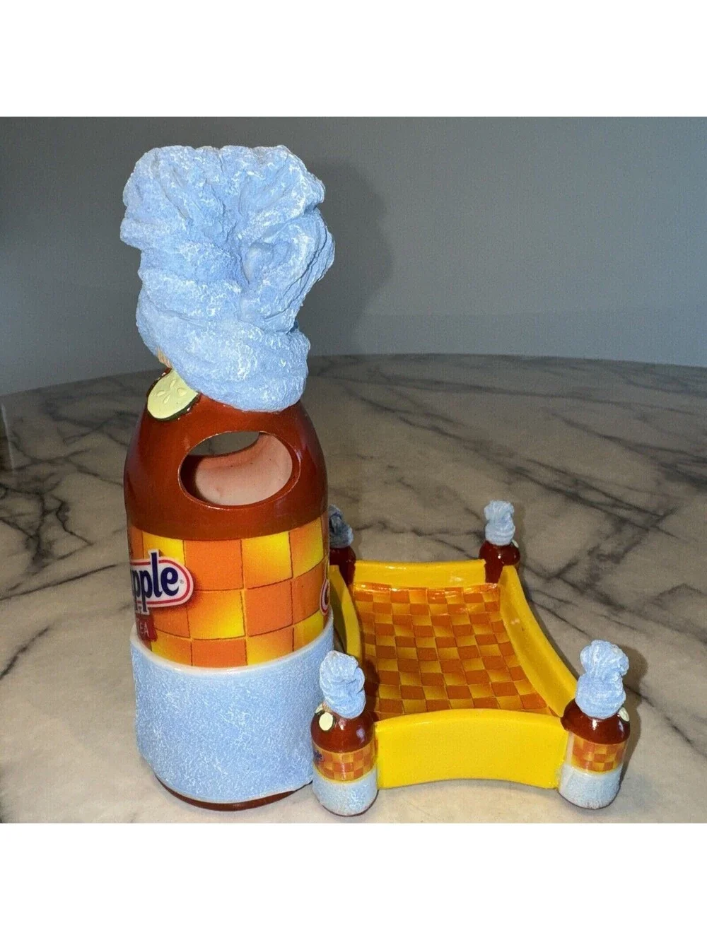 Vintage Y2K Snapple Iced Tea SOAP DISH & Toothbrush Holder Bath Set Dorm Arizona